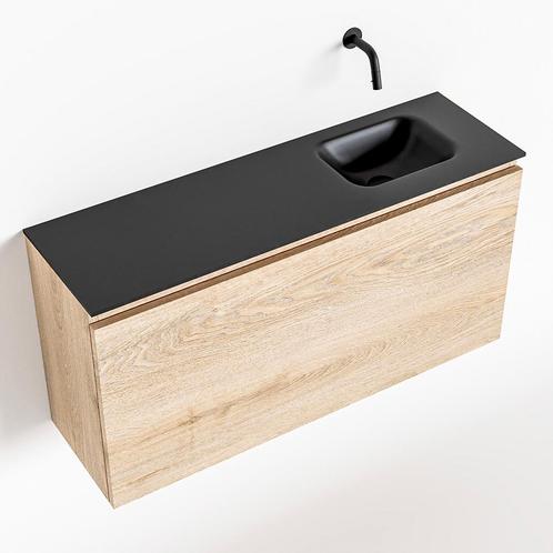 MONDIAZ OLAN 100cm toiletmeubel washed_oak. LEX wastafel, Doe-het-zelf en Verbouw, Sanitair, Bad, Nieuw, Ophalen of Verzenden