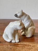 Lladró - sculptuur, Ijsberen - 12 cm - Porselein