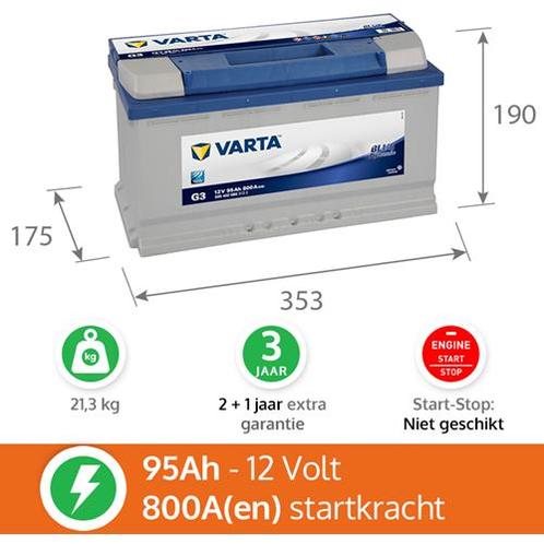 Varta Blue Dynamic G3 Accu Incl. 1 Jaar Extra Garantie, Auto-onderdelen, Accu's en Toebehoren, Verzenden