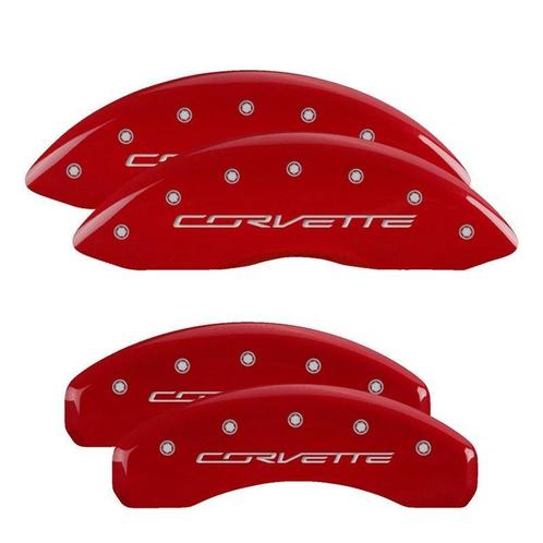 MGP 4 Caliper Covers Engraved Front & Rear C7/Corvette Red, Auto-onderdelen, Remmen en Aandrijving, Ophalen of Verzenden