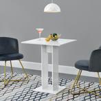 Design eettafel Lindesnes vierkant 65x65x78 cm wit hoogglans, Huis en Inrichting, Tafels | Eettafels, Verzenden, Nieuw
