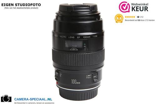 Canon EF 100mm F2.8 macrolens met 12 maanden garantie, Audio, Tv en Foto, Fotografie | Lenzen en Objectieven, Macrolens, Zo goed als nieuw