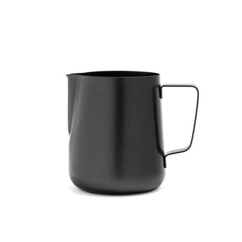 Melkopschuimkannetje  | Zwart | 350ml | RVS | Melkkan, Witgoed en Apparatuur, Koffiemachine-accessoires, Nieuw, Verzenden