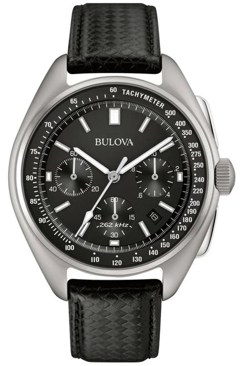 Bulova 96B251 Lunar Pilot Moon watch Chronograaf, Sieraden, Tassen en Uiterlijk, Horloges | Heren, Leer, Nieuw, Staal, Overige merken