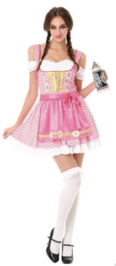 Oktoberfest Dirndl Nena Roze, Kleding | Dames, Carnavalskleding en Feestkleding, Nieuw, Ophalen of Verzenden