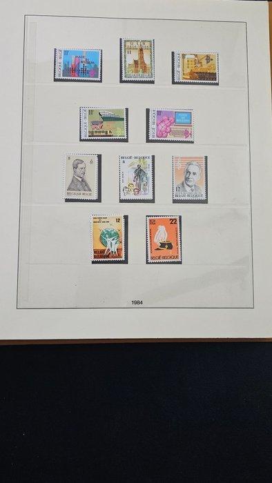 België 1984/1990 - Lindner LX album met postzegels, blokken, Postzegels en Munten, Postzegels | Europa | België