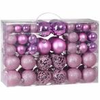 REA Roze kerstballen set - onbreekbaar kunststof - Ø 6, 4.., Ophalen of Verzenden, Nieuw