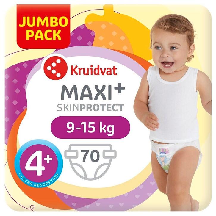 Kruidvat 4+ Maxi Plus Luiers Jumbopack, Kinderen en Baby's, Overige Kinderen en Baby's, Nieuw, Verzenden