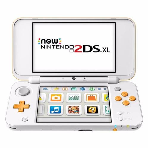 New Nintendo 2DS XL Wit/Oranje (Nette Staat & Krasvrije S..., Spelcomputers en Games, Spelcomputers | Nintendo 2DS en 3DS, Zo goed als nieuw