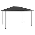 vidaXL Prieel 180 g/m² 384x281x270 cm antracietkleurig, Tuin en Terras, Verzenden, Nieuw