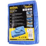 Benson Afdekzeil - Polyethyleen - 4 x 6 meter - Blauw, Auto diversen, Aanhangwagen-onderdelen, Nieuw, Ophalen of Verzenden