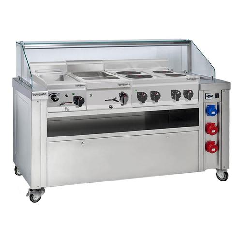 GGM Gastro | Mobiel Kookstation - 1600x850mm - Hoogte: |, Zakelijke goederen, Horeca | Keukenapparatuur, Overige typen, Verzenden