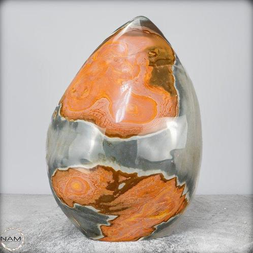 Natuurlijke zeer artistieke polychrome jaspis Vrije vorm-, Verzamelen, Mineralen en Fossielen