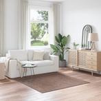 vidaXL Shaggy Tapijt Hoge Pool Bruin 160x160 cm PP, Verzenden, Nieuw, Bruin