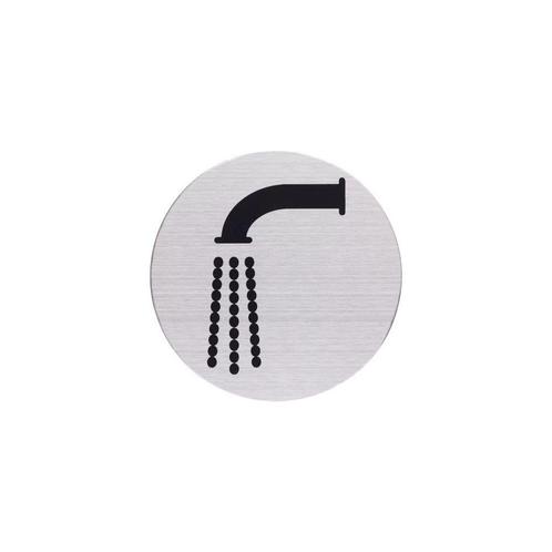 Pictogram zelfklevend rond kraan RVS, Zakelijke goederen, Kantoor en Winkelinrichting | Kantoorartikelen, Verzenden