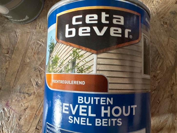 Ceta Bever Gevel Hout Snel Beits Dekkend Zijdemat - Ral 9..., Doe-het-zelf en Verbouw, Verf, Beits en Lak, Beits, Overige kleuren