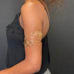 Afrikaanse stijl bovenarm Bangle armband sieraad - Goud, Sieraden, Tassen en Uiterlijk, Armbanden, Nieuw, Ophalen of Verzenden