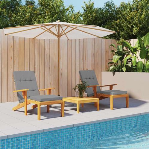 vidaXL Terrasstoelkussens 2 st oxford stof grijs, Huis en Inrichting, Woonaccessoires | Kussens, Grijs, Nieuw, Verzenden