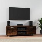 vidaXL Tv-meubel 120x40,5x35 cm bewerkt hout gerookt, Huis en Inrichting, Kasten | Televisiemeubels, 100 tot 150 cm, Verzenden