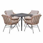 Garden Impressions Lucas tuinset bruin 5-delig - Rimini, Tuin en Terras, Tuinsets en Loungesets, Verzenden, Nieuw