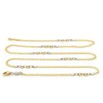 Halsketting - 18 karaat Geel goud, Witgoud - Marzi, Sieraden, Tassen en Uiterlijk, Kettingen, Nieuw