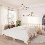 vidaXL Bedframe massief grenenhout 140x190 cm, Huis en Inrichting, Slaapkamer | Bedden, Bruin, Verzenden, Hout, Nieuw
