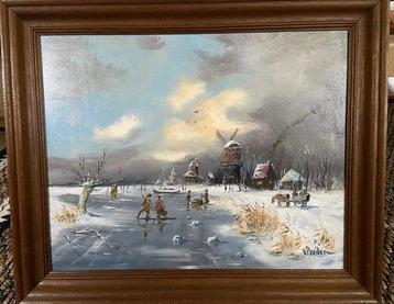 H Poeder - Hollands winterlandschap beschikbaar voor biedingen