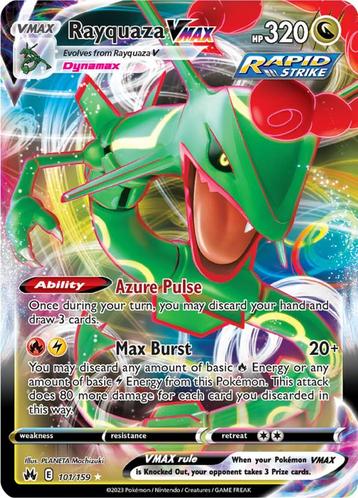 Rayquaza Vmax  101/159 (Pokemon Singles, Pokemon TCG)