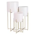 2dekans | Edelman Binnenpot Voetstuk - 49CM - Wit, Huis en Inrichting, Ophalen of Verzenden, Zo goed als nieuw