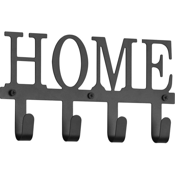 Kapstok - Trion Atik - 4 Haken - Home - Zwart - Metaal, Huis en Inrichting, Woonaccessoires | Kapstokken, Nieuw, Metaal, Ophalen of Verzenden