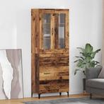 vidaXL Highboard met lade Oud Hout 69,5 x 34 x 180 cm, Minder dan 50 cm, Verzenden, Nieuw, Minder dan 100 cm