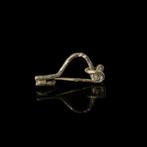 Oud-Romeins Zilver Kleine boog fibula, Antiek en Kunst