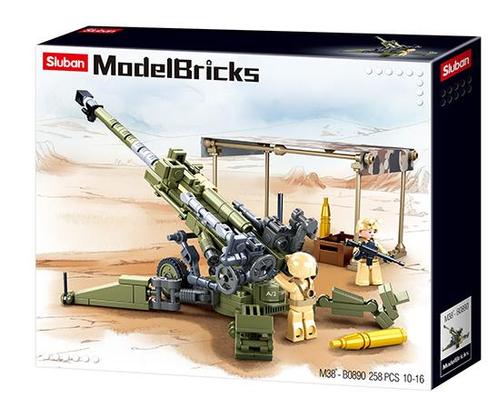 Sluban M777 Howitzer (Leger bouwsets, Modelbouwsets), Kinderen en Baby's, Speelgoed | Bouwstenen, Nieuw, Verzenden