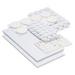 Vilt | 134 stuks (Diverse vormen en maten, Zelfklevend, Wit), Verzenden, Nieuw