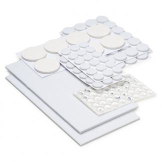 Vilt | 134 stuks (Diverse vormen en maten, Zelfklevend, Wit), Huis en Inrichting, Woonaccessoires | Overige, Nieuw, Verzenden