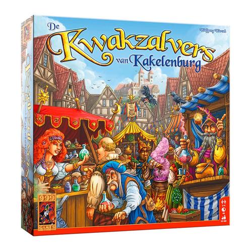 999 Games De Kwakzalvers van Kakelenburg bordspel, Hobby en Vrije tijd, Gezelschapsspellen | Bordspellen, Nieuw, Verzenden