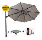 Challenger T2 premium zweefparasol 350 cm  rond manhattan, Ophalen of Verzenden, Nieuw