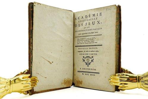 Collectif - Académie Universelle des Jeux - 1763, Antiek en Kunst, Antiek | Boeken en Bijbels