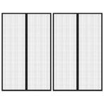 vidaXL Insectendeurgordijnen 2 st magnetisch 220x130 cm, Huis en Inrichting, Stoffering | Gordijnen en Lamellen, Verzenden, Nieuw