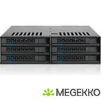 Icy Dock MB326SP-B 6x2,5  SATA  hot swap Rack (1U) Zwart, Computers en Software, Harde schijven, Verzenden, Nieuw, ICY BOX
