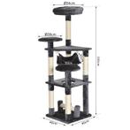 TRUUSK Katten Krabpaal - Speeltoren met Hangmat - Klimboom -, Verzenden, Nieuw