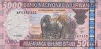 2004 Africa Rwanda P 33 5000 Francs Unc, Postzegels en Munten, Bankbiljetten | Europa | Niet-Eurobiljetten, Verzenden