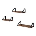 Vasagle industriele wandplank / boekenplank 3 Stuks rustiek, Huis en Inrichting, Woonaccessoires | Wandplanken en Boekenplanken