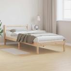 vidaXL Bedframe met hoofdeinde Bruin 210 x 100 cm Massief, Verzenden, Nieuw, Bruin, Hout
