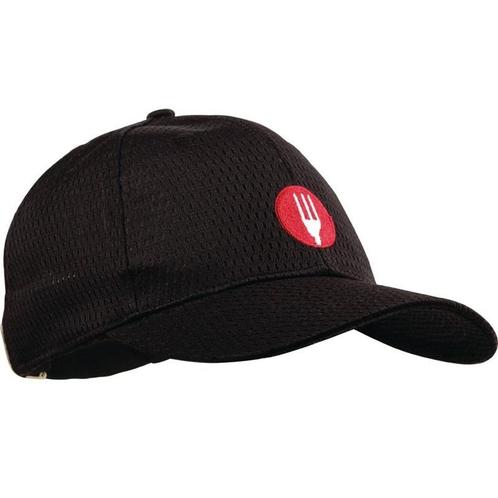 Baseball cap zwart | Polyester/katoen | Universele maat, Zakelijke goederen, Horeca | Keukenapparatuur, Nieuw in verpakking, Verzenden