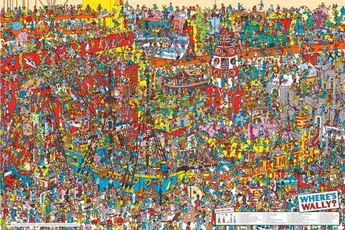 Poster Wheres Wally 61x91,5cm, Verzamelen, Posters, Nieuw, A1 t/m A3, Verzenden