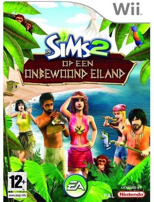 De Sims 2 op een Onbewoond Eiland (Wii Games) (Nintendo Wii), Spelcomputers en Games, Games | Nintendo Wii, Zo goed als nieuw