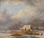 Louis Meyer (1809-1866) - Dutch winter scene, Antiek en Kunst
