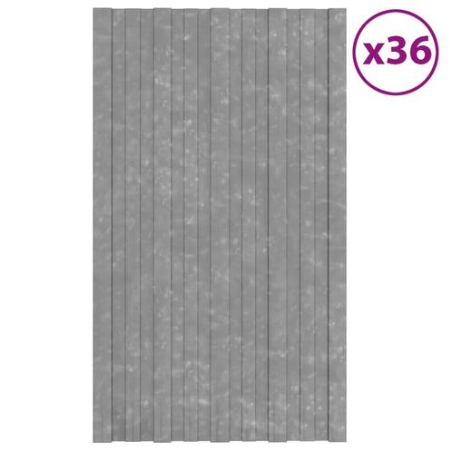 vidaXL Dakpanelen 36 st 80x45 cm gegalvaniseerd staal, Doe-het-zelf en Verbouw, Dakpannen en Dakbedekking, Nieuw, Verzenden