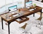 Dubbel Computerbureau 200×60 cm met 2 Lades voor 2 Pers., Huis en Inrichting, Bureaus, Verzenden, Nieuw